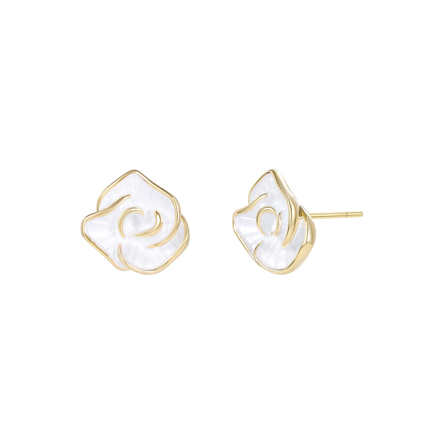 White Flower Light Luxury High-end Earrings for Women