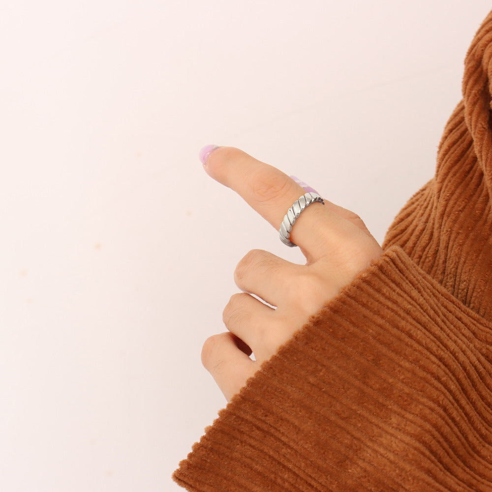 Simple geometry bracelet ring rotatable ring ring