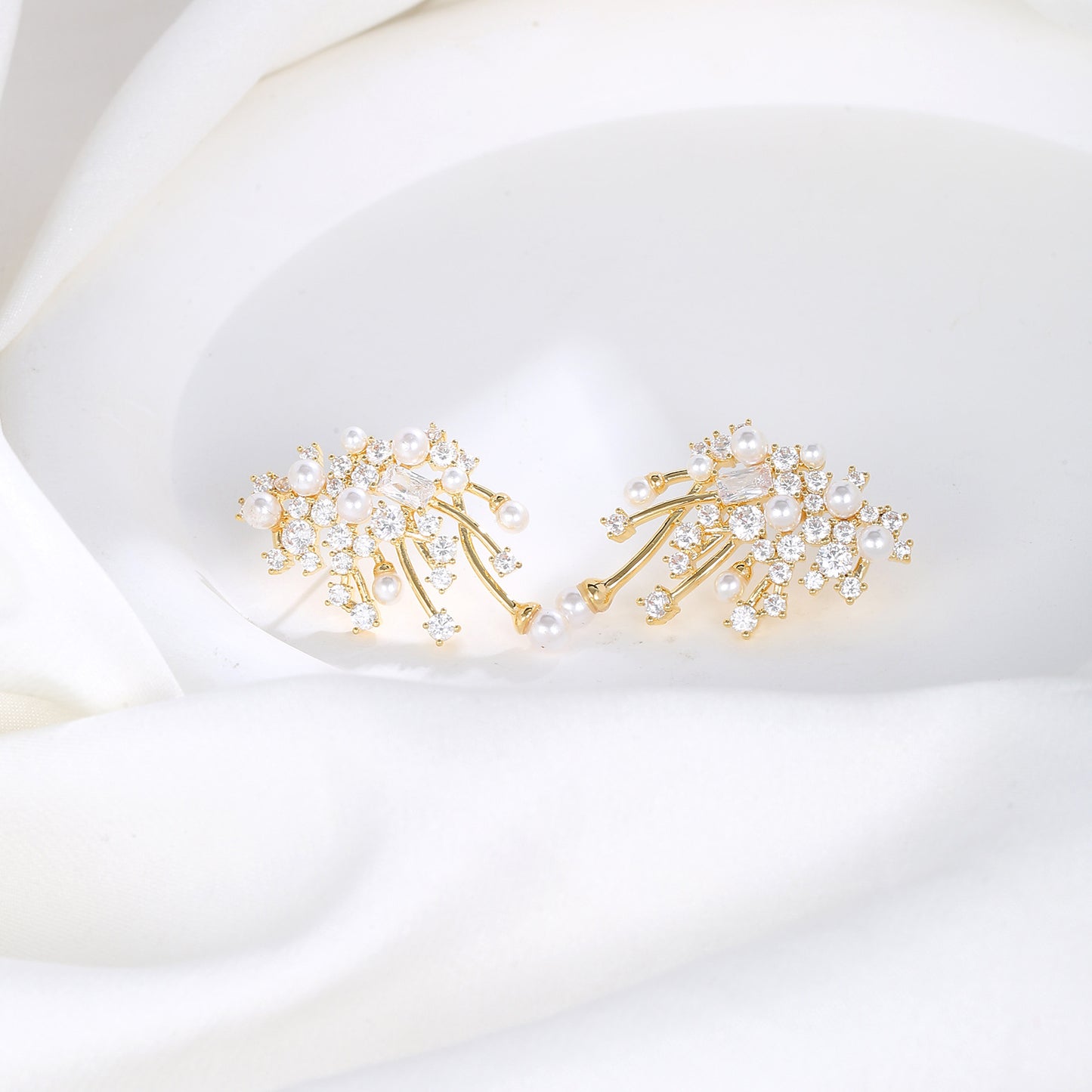 Night Sky Fireworks Earrings Light Luxury High-end Earrings