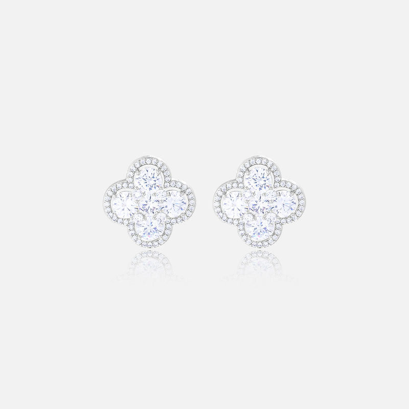 Light luxury high-end summer lucky clover women's earrings