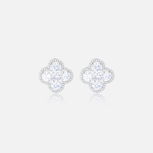 Light luxury high-end summer lucky clover women's earrings