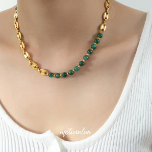 Europe and America ins Fashionable Versatile Cross Glossy Open Bracelet Titanium Steel Plated18K Genuine Gold Bracelet Jewelry Z195