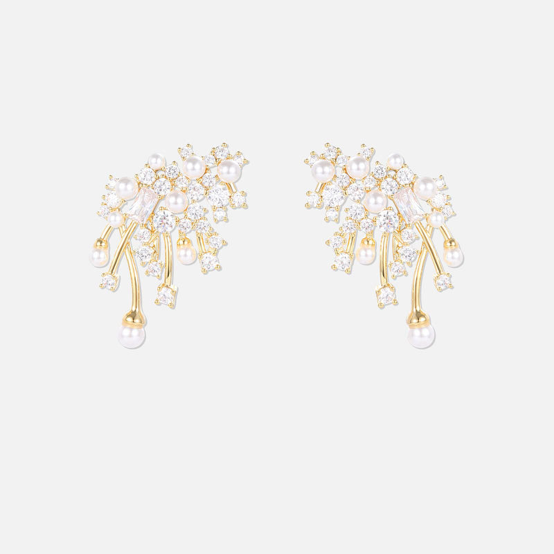 Night Sky Fireworks Earrings Light Luxury High-end Earrings