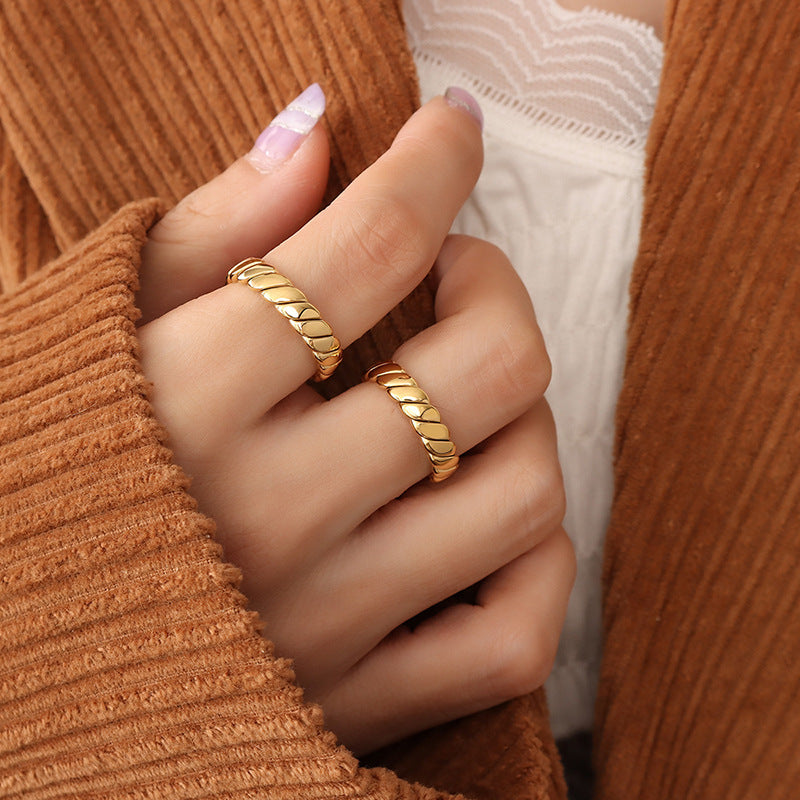 Simple geometry bracelet ring rotatable ring ring