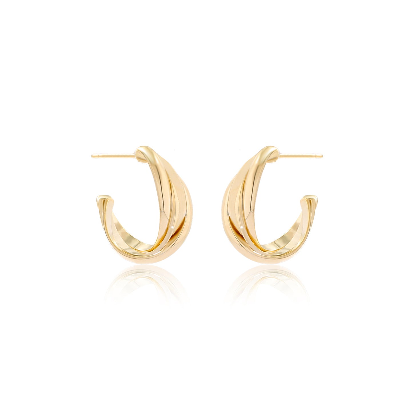 Women's Metal Twist Light Luxury Earrings