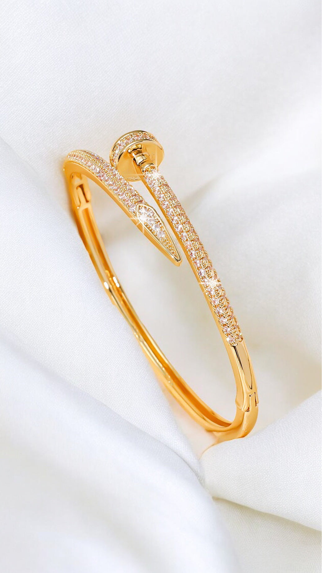 Bracelet Snake-Shaped Simple Opening Niche Popular Bracelet Starry with Diamonds Fashion High Sense