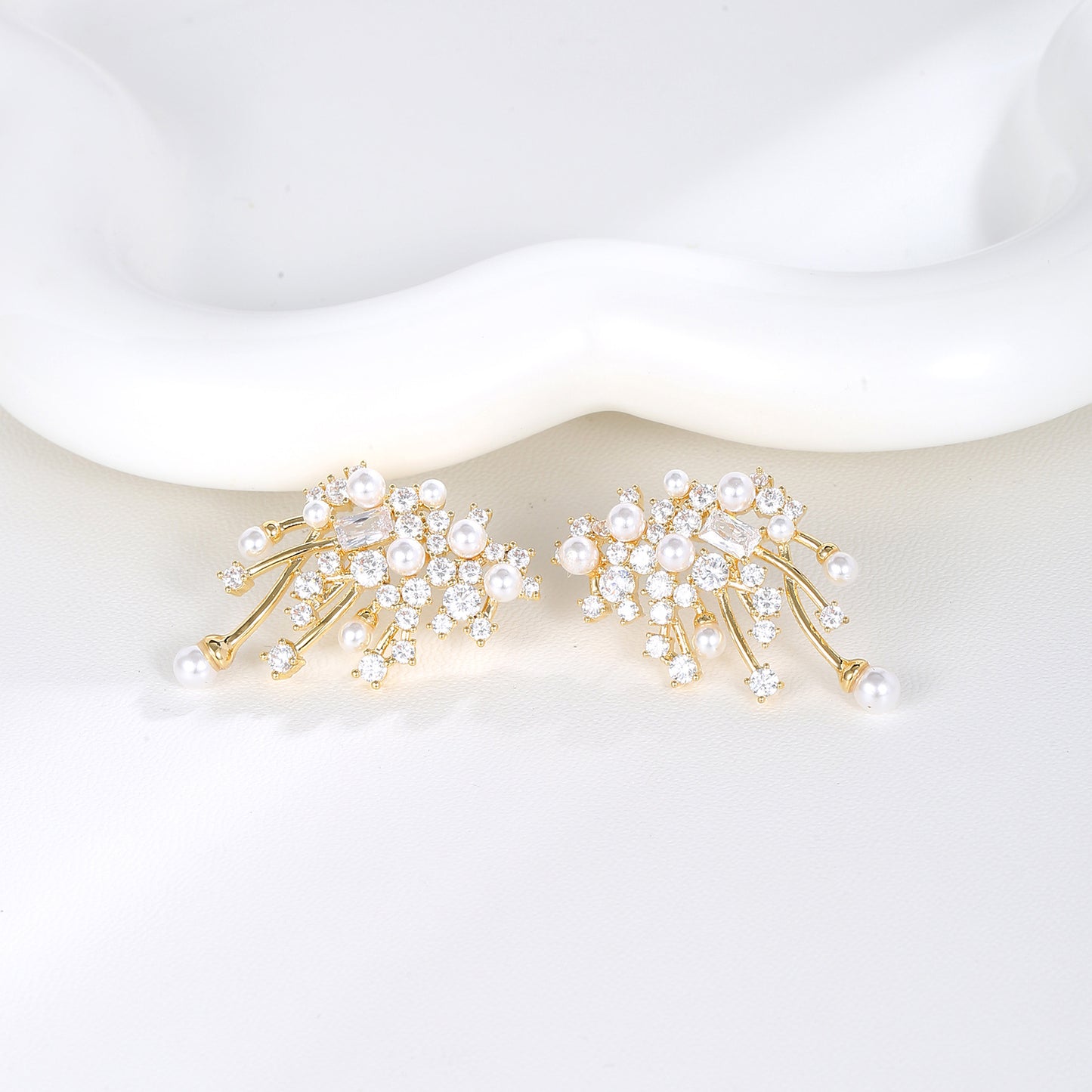 Night Sky Fireworks Earrings Light Luxury High-end Earrings