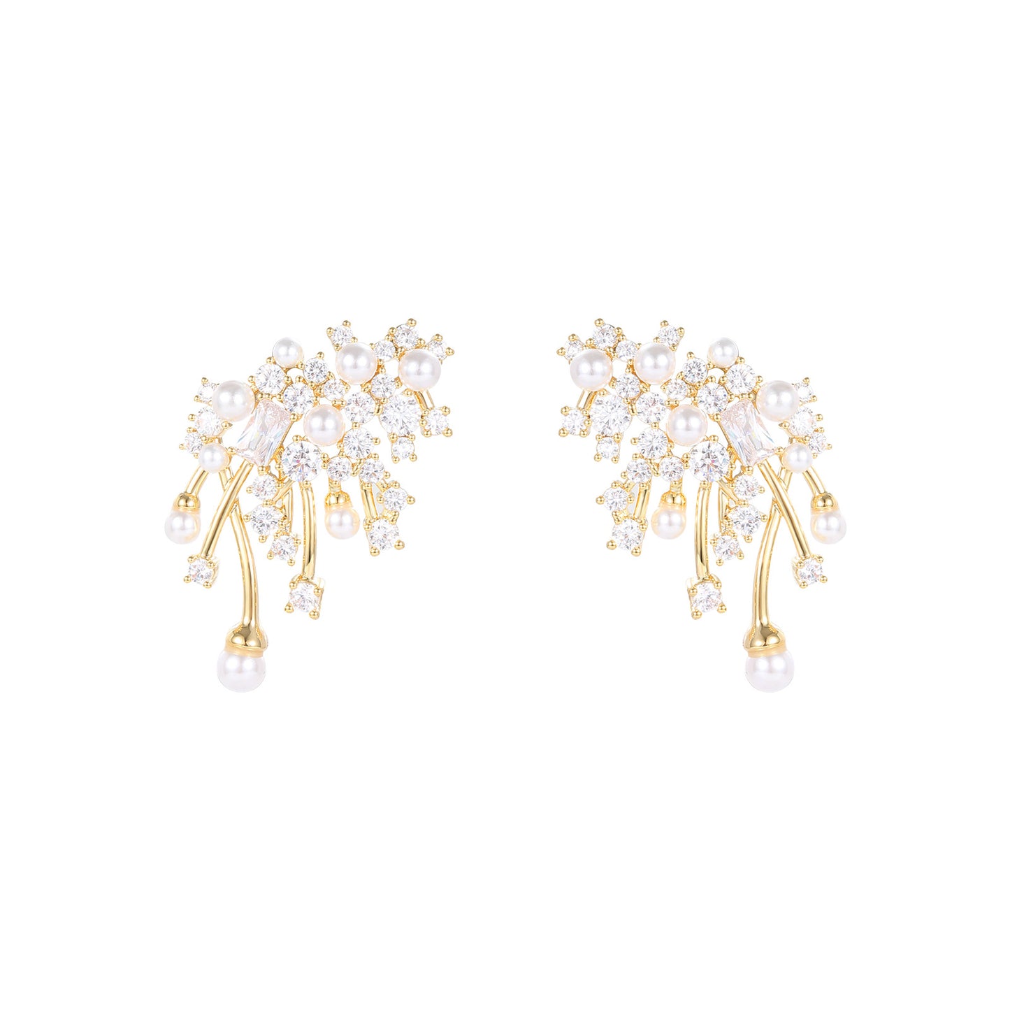 Night Sky Fireworks Earrings Light Luxury High-end Earrings