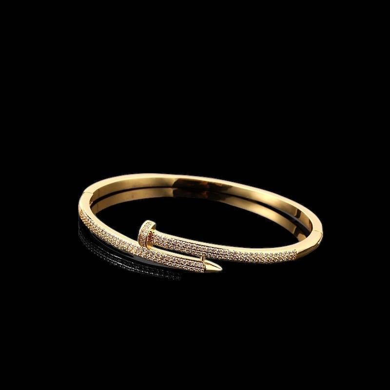 Bracelet Snake-Shaped Simple Opening Niche Popular Bracelet Starry with Diamonds Fashion High Sense