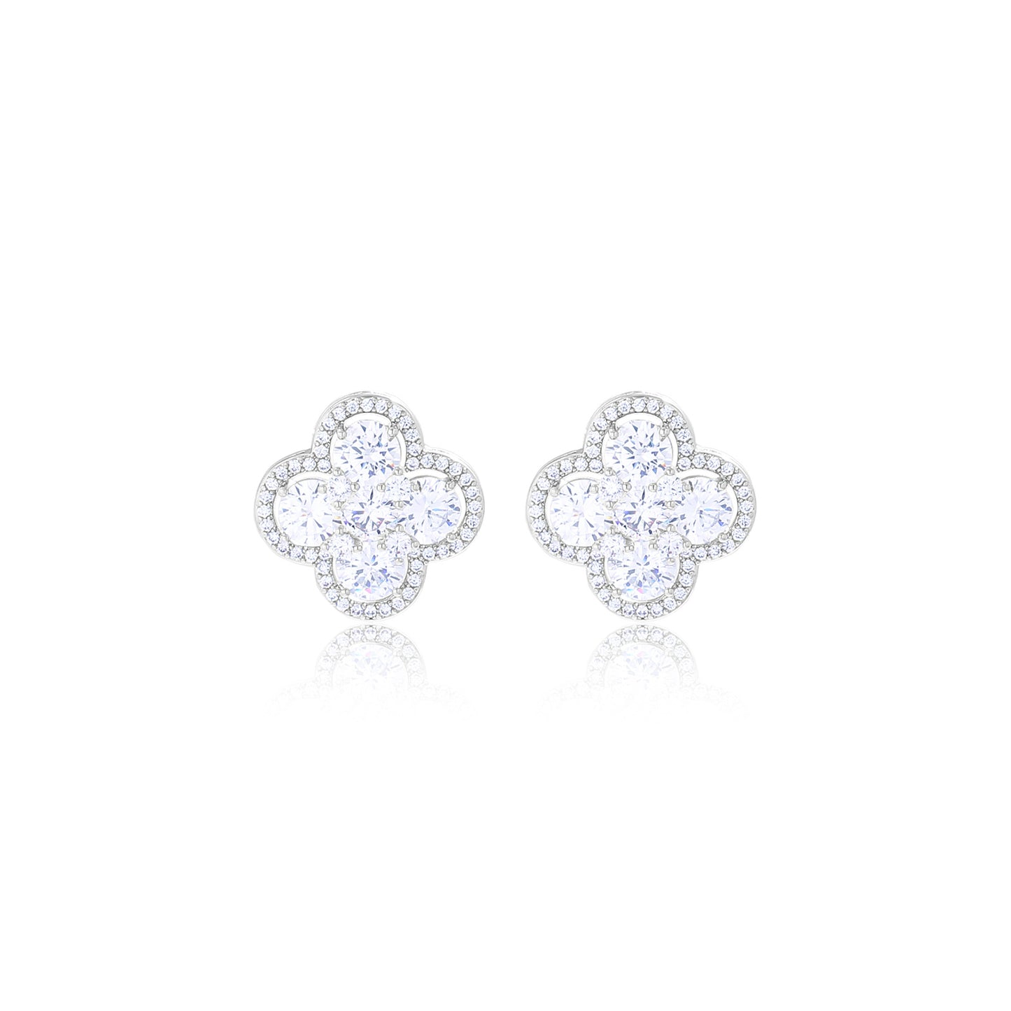 Light luxury high-end summer lucky clover women's earrings