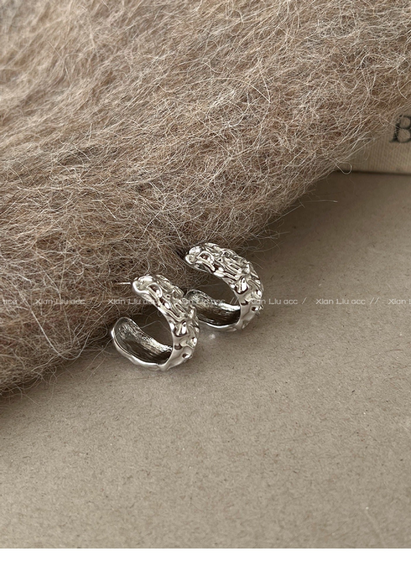 Irregular Gold Earrings Popular High-End Earrings Female Minority Design Earrings Ear Studs