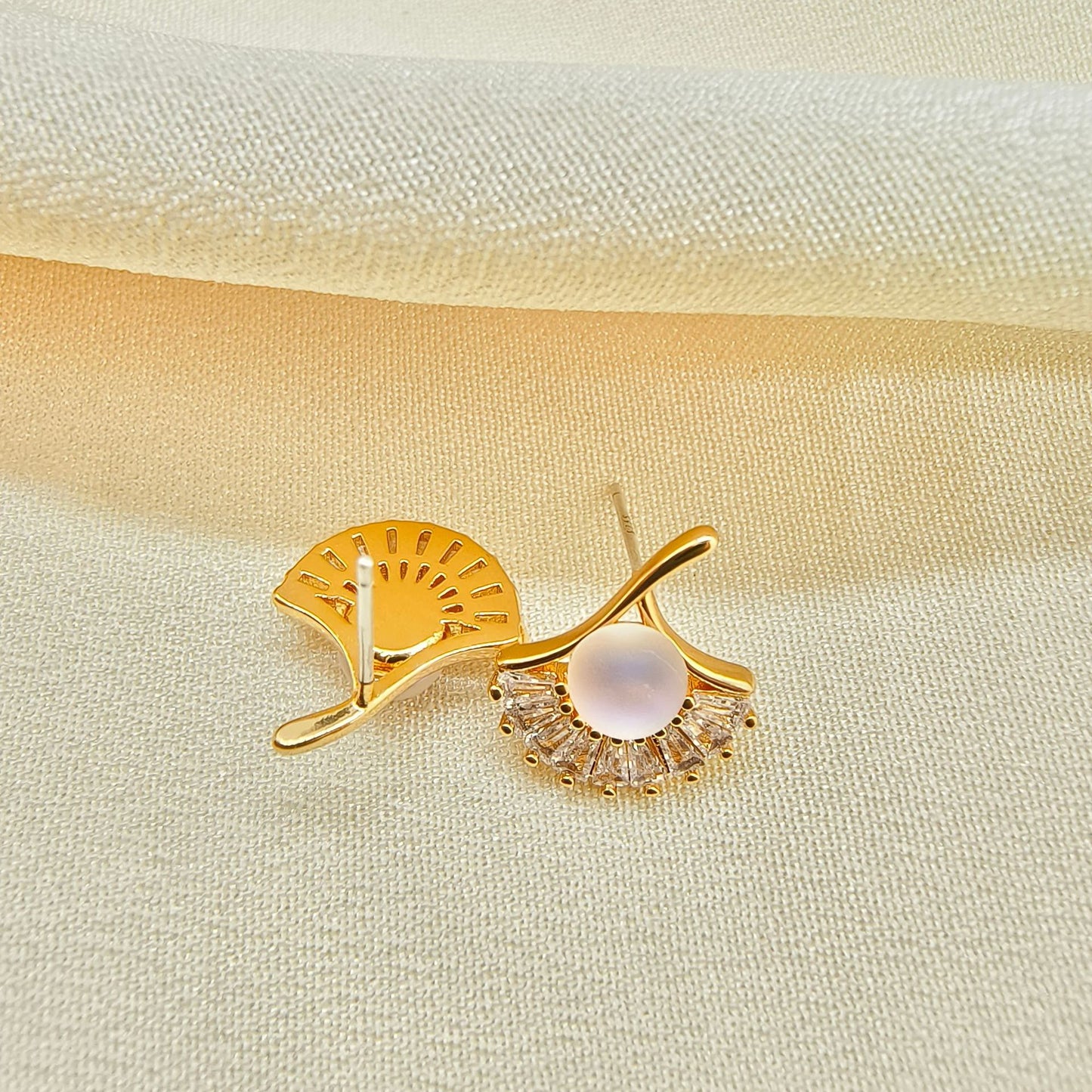 Ginkgo Leaf Earrings Light Luxury High-end Feel