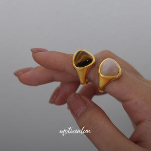 Europe and America ins Fashionable Versatile Cross Glossy Open Bracelet Titanium Steel Plated18K Genuine Gold Bracelet Jewelry Z195